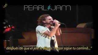 Pearl Jam - Unemployable (live) (subtítulos español)