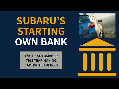 Subaru Starting Its Own Bank