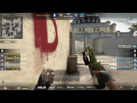 Rush B de_dust2 Team Kinguin vs Cloud9 2015 #CSGO