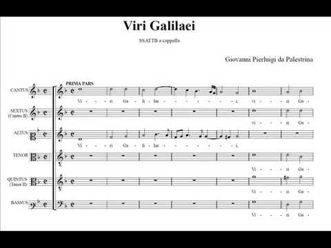 Palestrina - Mottetto "Viri Galilaei" (score)