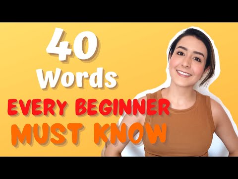 SPANISH: 40 Essential Words!!