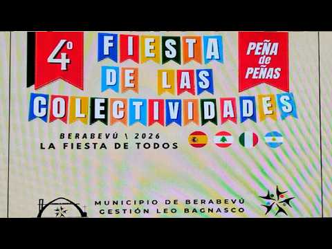 4° Fiesta de las Colectividades Berabevú, Santa Fé. 11 07 2026