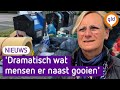 Hier graaien ze in vuilniszakken om afvaldumpers op te sporen