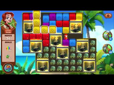 Lost Island Blast Adventure Level 2436 NO BOOSTERS - A S GAMING ✔️