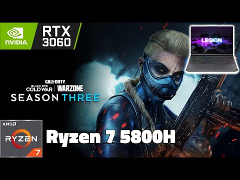 LENOVO LEGION 5 2021 Laptop // RTX 3060 + Ryzen 7 5800H // WARZONE Benchmark
