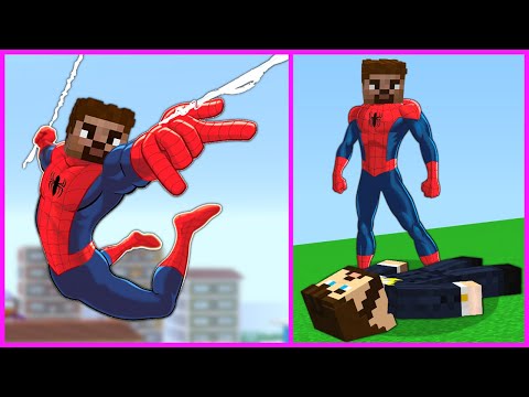 ARDA ÖRÜMCEK ADAMA DÖNÜŞTÜ! 😱 - Minecraft