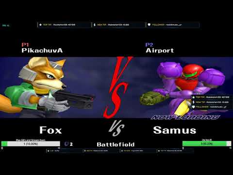 S@X 386 - PikachuvA (Fox) vs Airport (Samus) - Pool 4 LR1