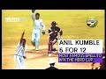 Anil Kumble 6-12 destroys WI at Eden Gardens!! (HQ ...