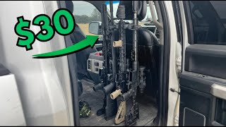 Build this TRUCK Gun Rack for CHEAP!! DIY Back Seat Headrest Gun Rack