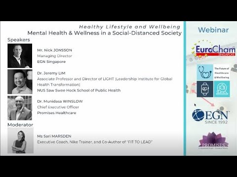 Nick Jonsson - Keynote Executive Loneliness. Mental Health & Wellbeing at EuroCham Singapore 17/8/20