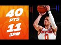 Donte DiVincenzo SETS NEW KNICKS Franchise 3-Point Record In A Game  - 11 Threes🔥| March 25, 2024