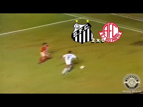 Santos 2 x 0 América SP - 14/08/1991 - Artilheiro Paulinho McLaren marca dois de cabeça