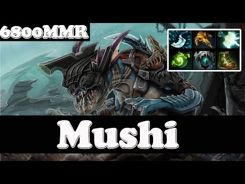 Dota 2 - Mushi 6800 MMR Plays Slark Vol 1 - Ranked Match Gameplay