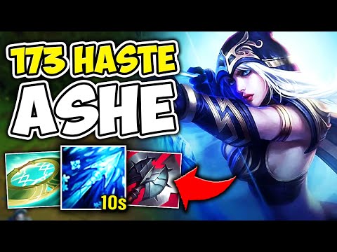 Ashe but I have so much Haste it looks like I'm playing URF (10 Second Ult CD)