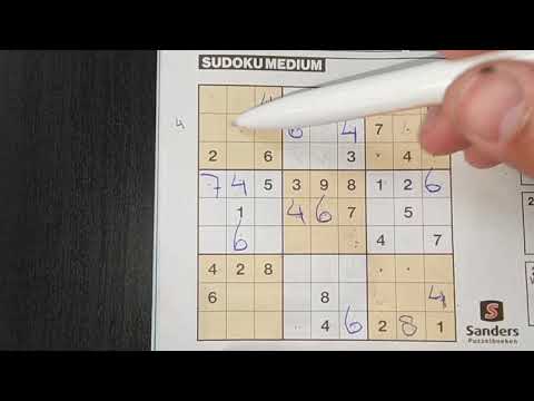 Daily Sudoku practice continues. (#1012) Medium Sudoku puzzle. 06-20-2020