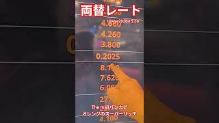【本日の両替レート情報】The Mallバンカピのオレンジのスーパーリッチ★16Mar2026 #shorts #bangkok #thailand