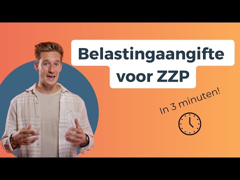 Inkomstenbelasting en btw-aangifte voor zzp'ers | In 3 minuten