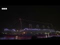 Titanic Drone Show Made Of Here Titanic Sinks Tonight