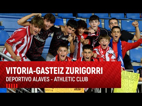 Imagen de portada del video Vitoria-Gasteiz zurigorri I Deportivo Alavés-Athletic Club I Derbi berezia