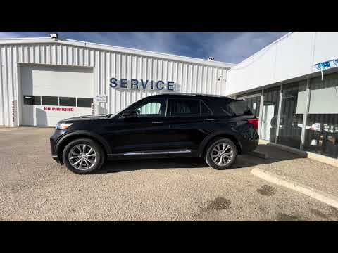 2023 Ford Explorer Limited 4WD in Black for sale at HomeField Ford in Raymond, AB