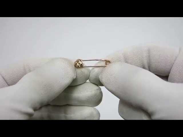 Срібна шпилька з позолотою "Заєць" хба2 Відео огляд