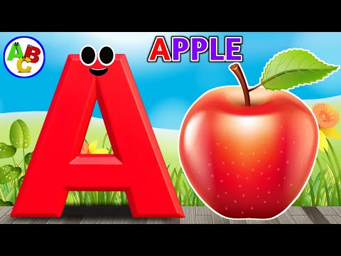 ABC Alphabet Song 🎵 | Learn A to Z Letters & Sounds | Fun Phonics for Kids 🌈 !! A is for Apple 