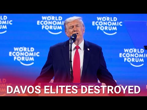 唐納·川普在達沃斯嚴厲抨擊世界經濟論壇菁英，讓他們顏面盡失！ (Donald Trump humiliates WEF elites during brutal Davos takedown)