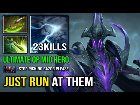 This is Why Everyone Hates RAZOR | Just Run At Them 100% Full Agility Butterfly Dota 2