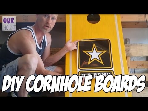 How to Make Cornhole Boards - OurHouse DIY