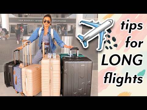 HOW TO SURVIVE A LONG FLIGHT // 17 Tips for Long...