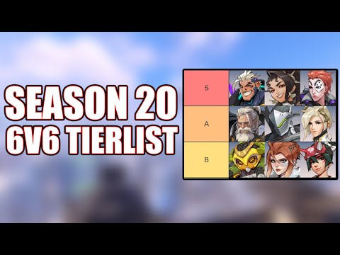 SEASON 20 6V6 TIERLIST | OVERWATCH 2 BEST HEROES TIER LIST |