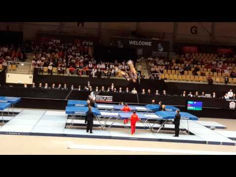 ZHONG Xingping,LI Dan CHN final Trampoline World Championships 2015