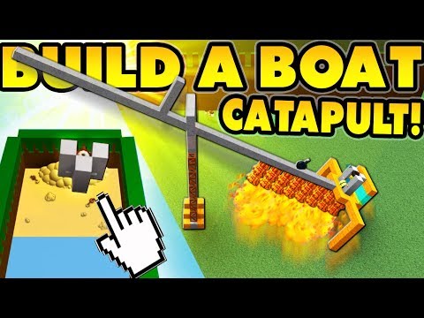 build a boat catapult! i flew to the beach!! - thủ thuật