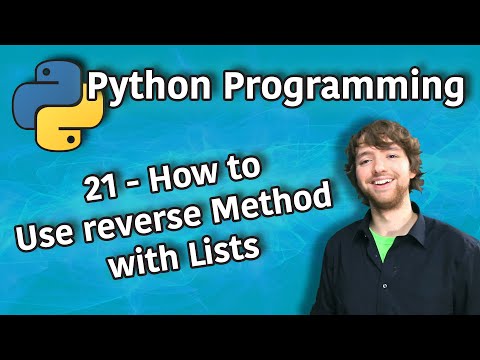 Python Programming 21 How to Use reverse Method with Lists