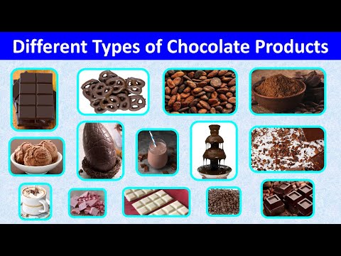 Different Types Of Chocolate Products | Name of Chocolate Products | Chocolate Vocabulary