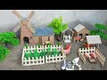 Diy How To Make A Windmill Model From Cardboard Village Cow Shed Sheep Barn Animal House