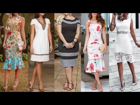 VESTIDOS de MODA 2022 SENCILLOS DISCRETOS y ELEGANTES / VESTIDOS MODERNOS ELEGANTES de ESTILO CASUAL