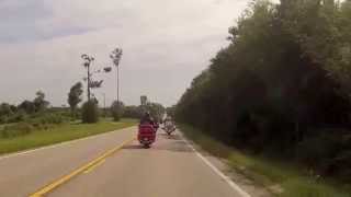 preview picture of video 'Chapter K Ride to Leatha's BBQ Hattiesburg Mississippi #2'
