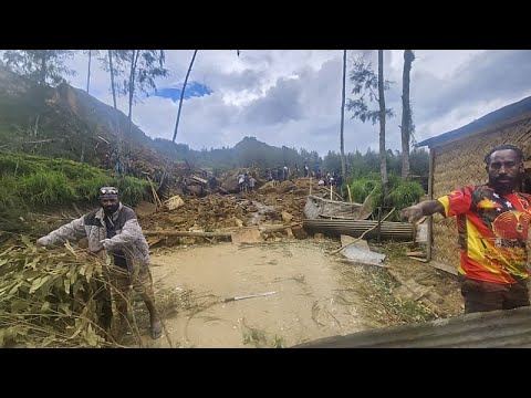 WATCH: Search for bodies continues after catastrophic Papua New Guinea landslide