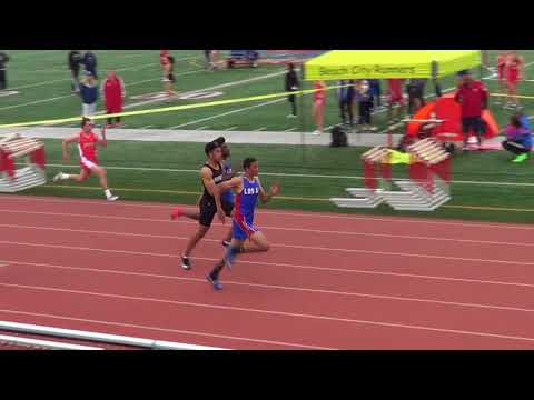 VarB 100m vs Servite & Rosary 3-7-18 - Los Alamitos Boys