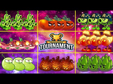 PvZ 2 Tournament Green Plants vs Red Plants - Who Will Win? - Plants vs Zombies 2 - Funny PvZ2