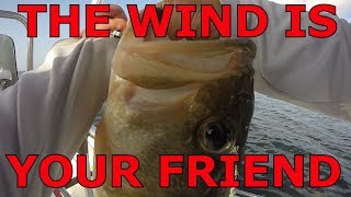 Fayette Reservoir Lake Bass Fishing, the wind is your friend with the Carolina Rig Late June 2018