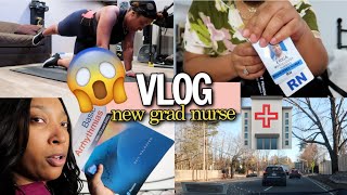 VLOG: First Day as a Nurse | RN Orientation, Chloe Ting Workouts, Wendy's Mukbang & More