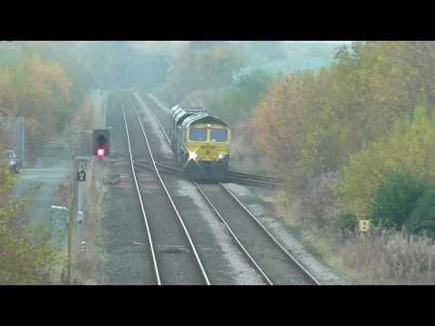 Freightliner Class 66 No 66595 on Crewe Basford Hall - Hunslet Yard on 28.11.13 - 1080HD