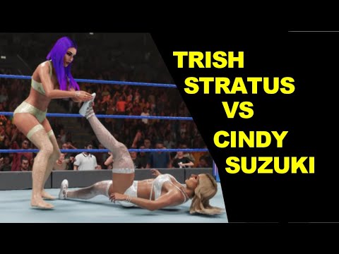 WWE 2K19 Trish Stratus vs Cindy Suzuki - Knockout Match