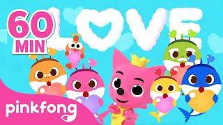 Skidamarink A Dink A Dink, I Love You ❤️ | Month full of love | Compilation | Pinkfong Baby Shark