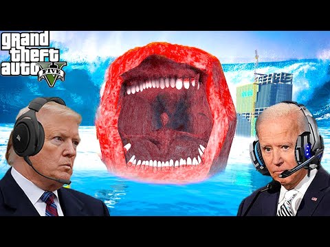 US Presidents Survive SEA MONSTER In GTA 5