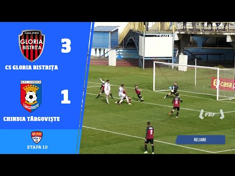 Liga 2 Casa Pariurilor, Etapa 10: CS Gloria Bistrița - Chindia Târgoviște 3-1, 18.10.2025
