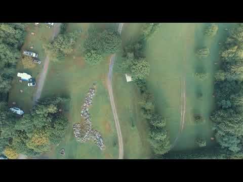 Drone view of Crawford's Campground.