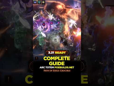 [POE 3.21] ARC TOTEM HIEROPHANT - CRUCIBLE LEAGUE - Poe Builds #shorts #pathofexile #crucible